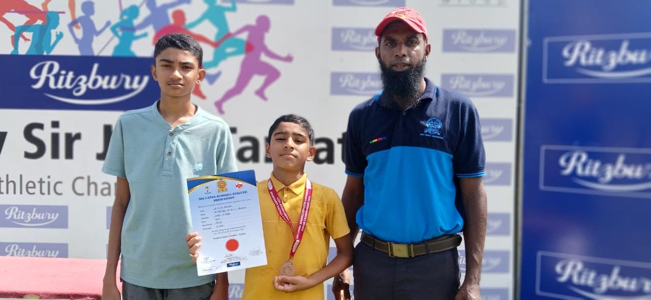 Ninthavur Al-Ashraq National School to continue with medals at the national level in Athletics
